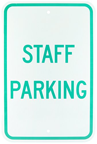 Panneau de parking Brady 115633 signalisation texte extérieur vert blanc