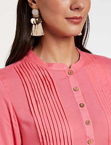 Image of Amazon Brand - Myx Women Cotton Regular Fit Short Kurti (Available in Plus Sizes)