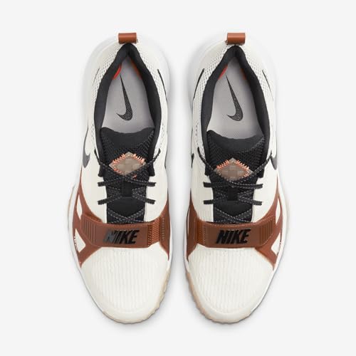 Nike Diamond Elite Turf Baseball Shoes (FZ8654-100, Summit White/Phantom/Dark Russet/) Size 124