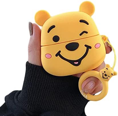 Cocomii 3D AirPods Pro Case - 3D Cartoon - Slim - Lightweight - Matte - Keychain Ring 3D Cartoon Characters Cartoon - Luxury Headphone Case Cover Compatible with Apple AirPods Pro (Winnie The Pooh)