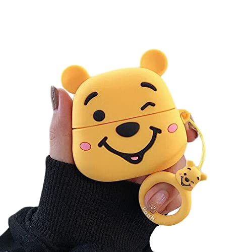 Cocomii 3D Airpods Pro Case - 3D Cartoon - Slim - Lightweight - Matte - Keychain Ring 3D Cartoon Characters Cartoon - Luxury Headphone Case Cover Compatible With Apple Airpods Pro (Winnie The Pooh) #TOP2
