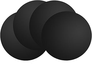 Ciieeo 4個 車用ホイールセンターキャップステッカー 耐久性ブラックカラー ハブカバーデカール 車輪装飾 簡単貼付け ヤハブステッカー カ