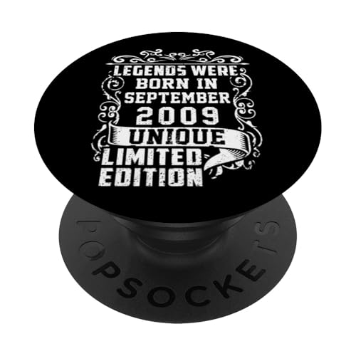 Cumpleaños Septiembre 2009 Edición Limitada Regalo Vintage PopSockets PopGrip Intercambiable