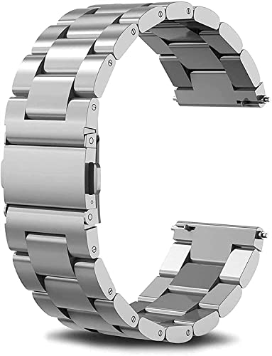 Bracelet acier inoxydable 22mm 20mm pour montre connectée