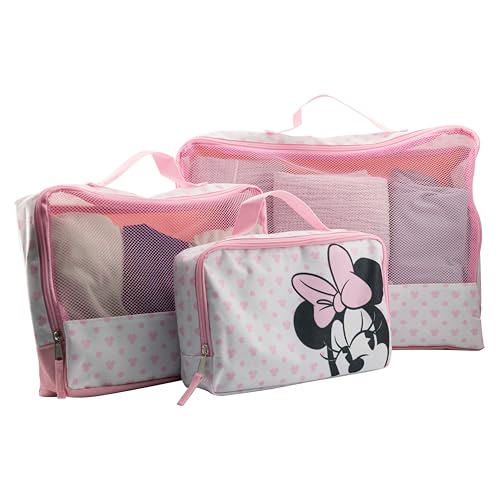 Disney Minnie Mouse Packing Cubes for Travel | Minnie Mouse Travel Accessories Travel Bags Luggage Organizer for Girls, Boys, Unisex | Minnie Kid Travel Size Travel Cubes for Packing2