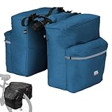KEMIMOTO Bike Bag Panniers with Rain Cover, 34L Waterproof Bicycle Saddle Bag...