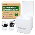 Cuddy Composting Toilet – Odorless, Waterless & Self-Contained. Perfect for Vans, Boats, RVs, Cabins & Off-Grid Living. 3.9 Gal Capacity, Easy to Empty, No Chemicals, 12V Fan, Internal Carbon Filter