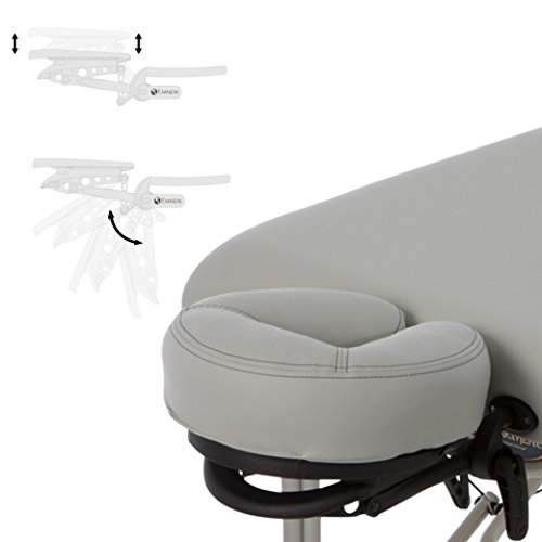 Image of EarthLite Portable Massage Table Luna - 30 inch Wide, CFC Free Professional Foam, Weighs Only 29lbs, Patented, Strong Aluminum Reiki Frame (Working Weight 750lbs), Sterling