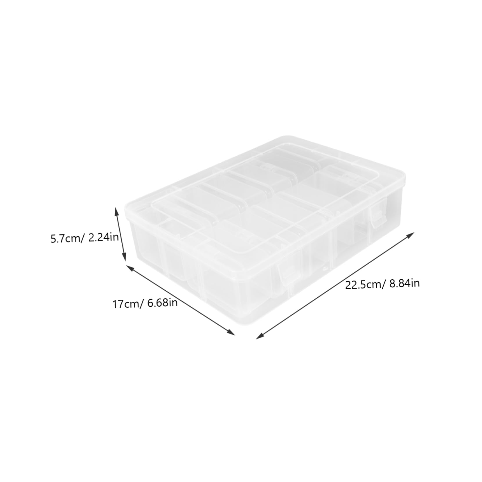 Cajas De Almacenamiento Transparentes Pequeñas Para Cuentas y Joyería Contenedores Para Manualidades Con Tapa De Plástico Para Organizar Artículos Pequeños