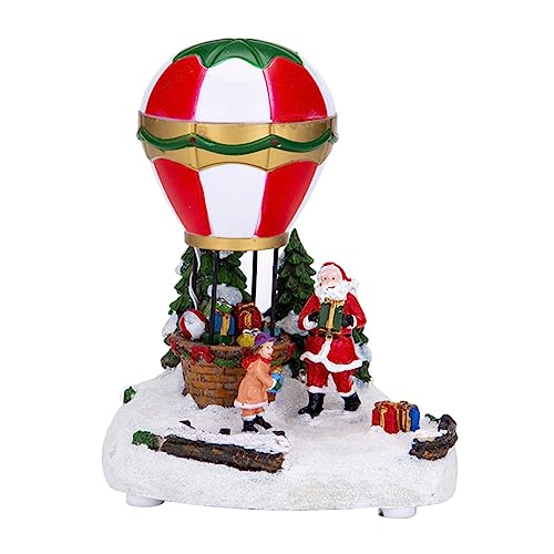 Décoration de table Noël : montgolfière lumineuse pour centre de table féerique - 2