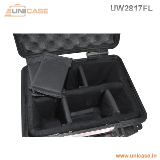 Image of UNICASE Heavy Duty Waterproof Protective Hard Shell Plastic Pelican case for Drones, Cameras & Accessories and Electronic Equipment�s Carry Case with Padded Folder Organizer (UW2817FL)