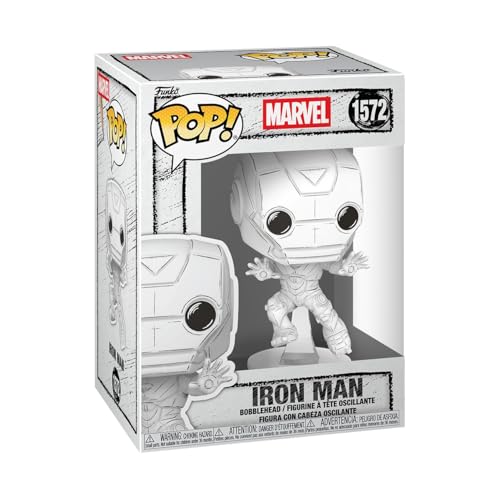 Funko Pop! Marvel: Marvel Sketched - Iron Man- Figurine en Vinyle à Collectionner - Idée de...