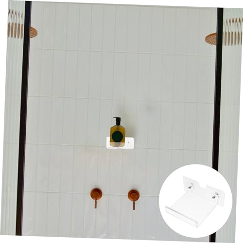 Estantes de pared transparentes PRETYZOOM flotantes pack de 4 8