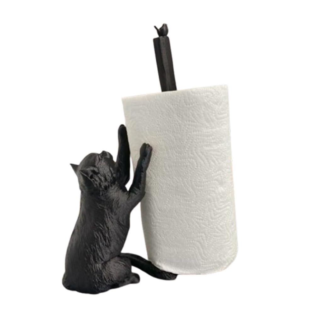 CTRLZS Cat Paper Towel Holder,Countertop Paper Towel Holder,Cat Paper Organizer,Cat Paper Towel Stand for Kitchen Decoration B