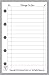 Mini Size To Do List Planner Insert, Sized and Punched for Filofax Mini Notebook