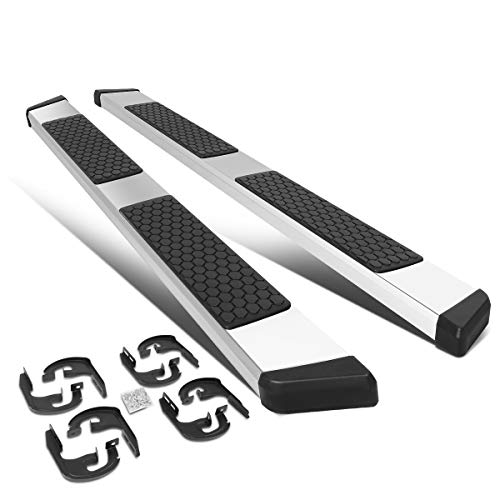 DNA MOTORING STEPB-ZTL-8238-SS 5 Inches Wide Stainless Steel Side Step Nerf Bar Running Boards Compatible with Ford F-150 Super Cab (Extended Cab) 2004-2014