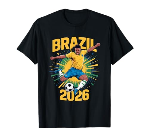 Brazil Football 2026 - Funny Soccer Fan Design T-Shirt