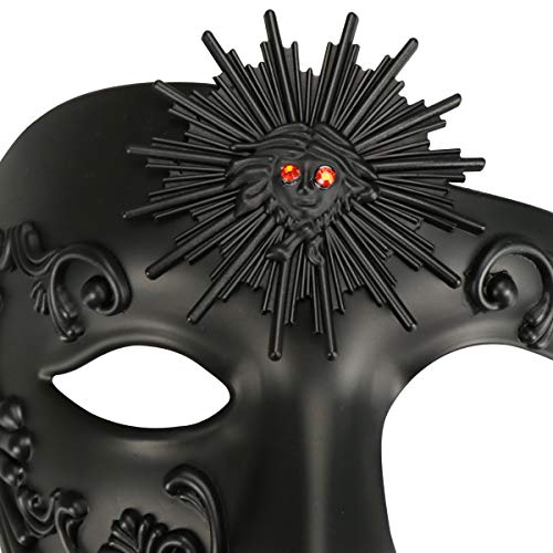Image of Coddsmz Couples Masquerade Mardi Gras Christmas Venetian Cosplay Costume Halloween Party Mask Set