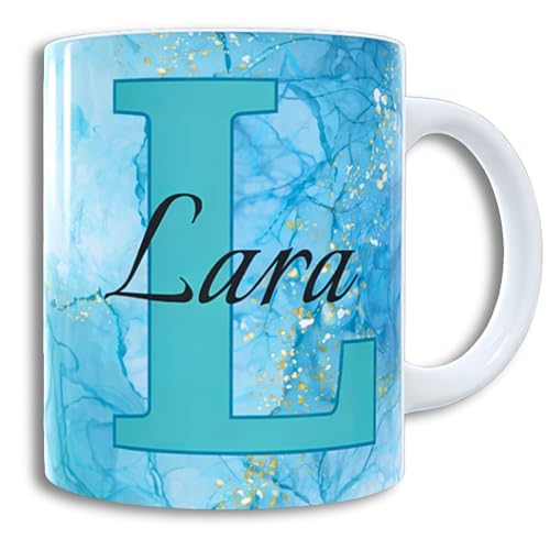 Imagen de UNIKALIA Taza Personalizada Con Nombre E Inicial Capacidad 350ml Calidad AAA+ Impresión 360ª Apta Lavavajillas Y Microondas Tazas Personalizadas Con Nombre Tazas Originales