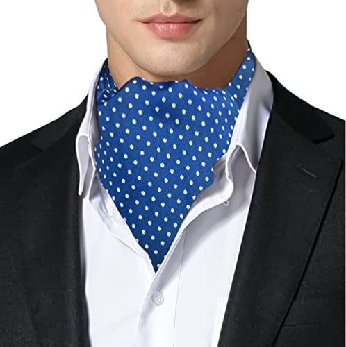 Ascot doble pala Remo Sartori de seda jacquard turquesa para hombre