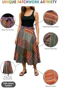 Normal Crazy - Lange Rok patchwork banen - Buitengewoon Buitenpost
