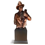 Bronze Finish Fireman Bust Statue