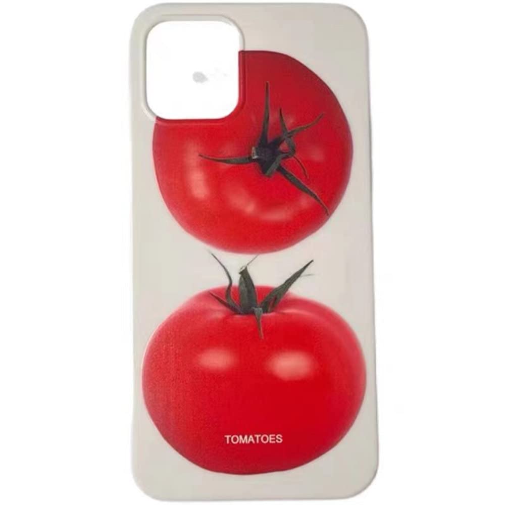 Cute Tomato Pattern Silicone Soft Phone Case For IPhone 12 11 13 14 Pro XR  X XS Max 7 8 Plus Protective Back Cover,1,for iphone X : Amazon.sg:  Electronics