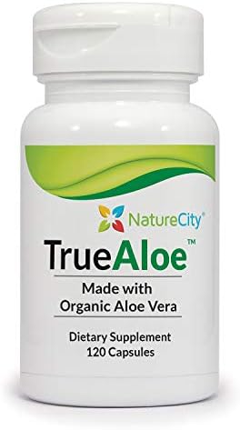 NatureCity True-Aloe 40,000mg Gel Equivalent Per Capsule (400 mg),120 Capsules