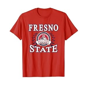 Fresno State Bulldogs Laurels Red Officially Licensed T-Shirt
