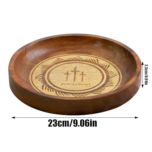 Cuenco de oración de madera y tarro de bendición para iglesia 3