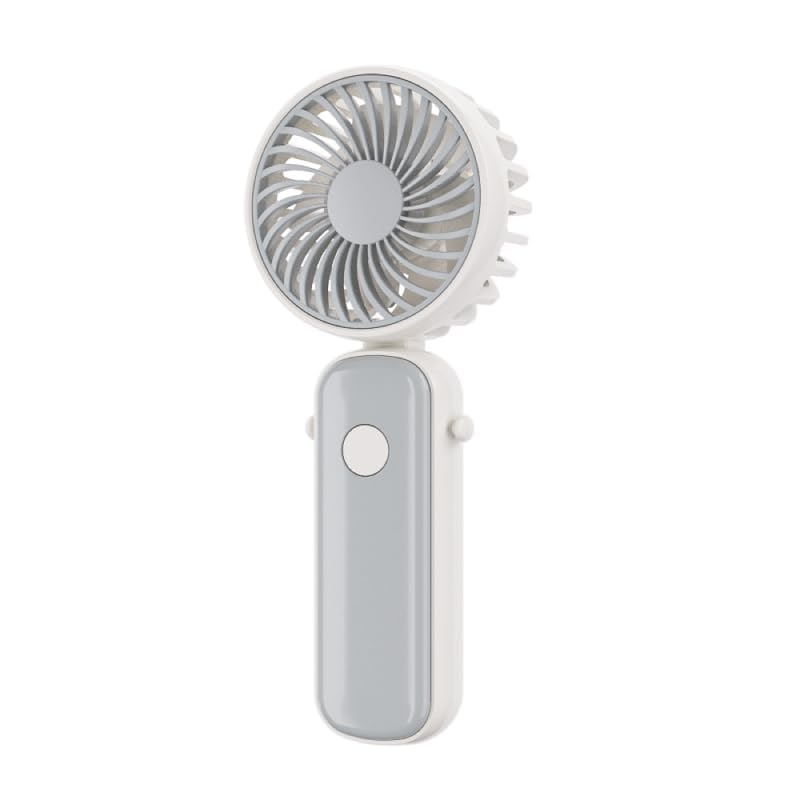 Image of WolkomHome Portable Handheld Fan - High Speed USB Rechargeable Personal Fan with 3-4 Hours Battery Backup, Type-C Charging Port, & Silent Operation for Home, Office, Travel, Color as per availability