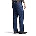 Fleece and Flannel Lined Relaxed-Fit Straight-Leg Jeans, Dark Wash - Fleece Lined, 34W x 32L