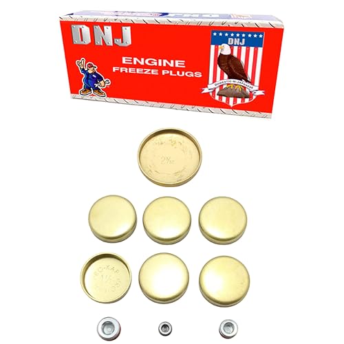 DNJ FPS422 Brass Freeze Plug Set for 1990-2011 Ford, Land Rover, Mazda, Mercury Aerostar, B4000, Explorer 4.0L V6 12V SOHC 245cid