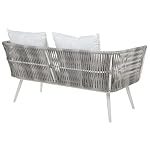 Patioco Ragusa Rattan Gartenmöbel-Set Cremeweiß