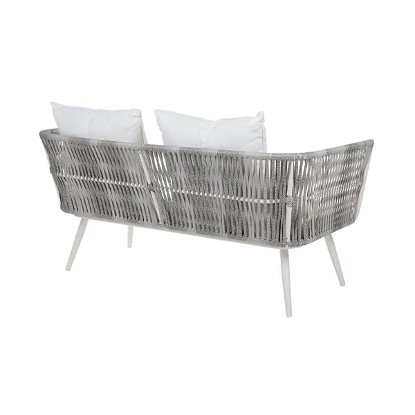 Patioco Ragusa Rattan Gartenmöbel-Set Cremeweiß