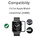 Entwickelt für Apple Watch Ultra 2/Ultra Bildschirmschutzfolie [49 mm] Weich HD Transparent TPU Schutzfolie Anti-Kratz Berührungsempfindlich Vollabdeckung (2 Stück)