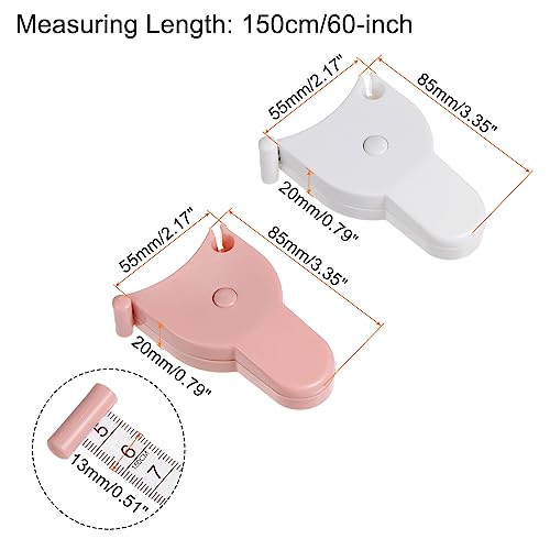 Cinta métrica para cuerpo retráctil 150 cm 2 piezas miniatura 2