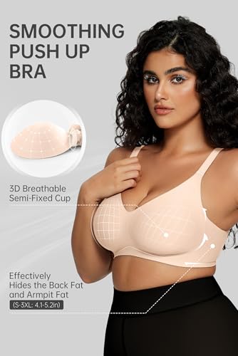OEAK Women Comfortable Push Up Bras Wireless Seamless Full Coverage Bralette Buttery Soft Everyday Tshirt Bra Convertible Bra4