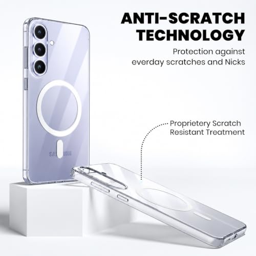 Image of DIZORO Crystal Clear Compatible with S23 Case with Anti-Yellow Anti-Scratch Shockproof Transparent Cover