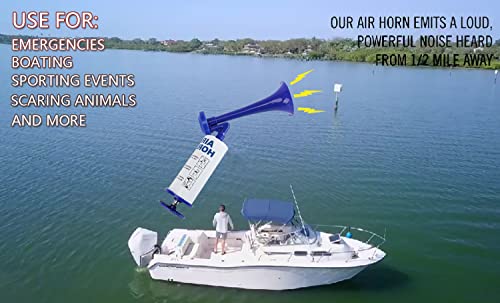 Air Horn For Safety, Loud Handheld Air Horn For Boats Events Camping Reusable, Sports Pump Horn Loud Noise Maker Safety Horn For Boating Sports Events Birthday Party Banhao #TOP1