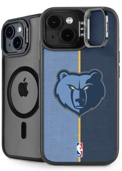 Skinit Kickstand Phone Case Compatible with iPhone 15 - Officially Licensed NBA Memphis Grizzlies Large Logo Design