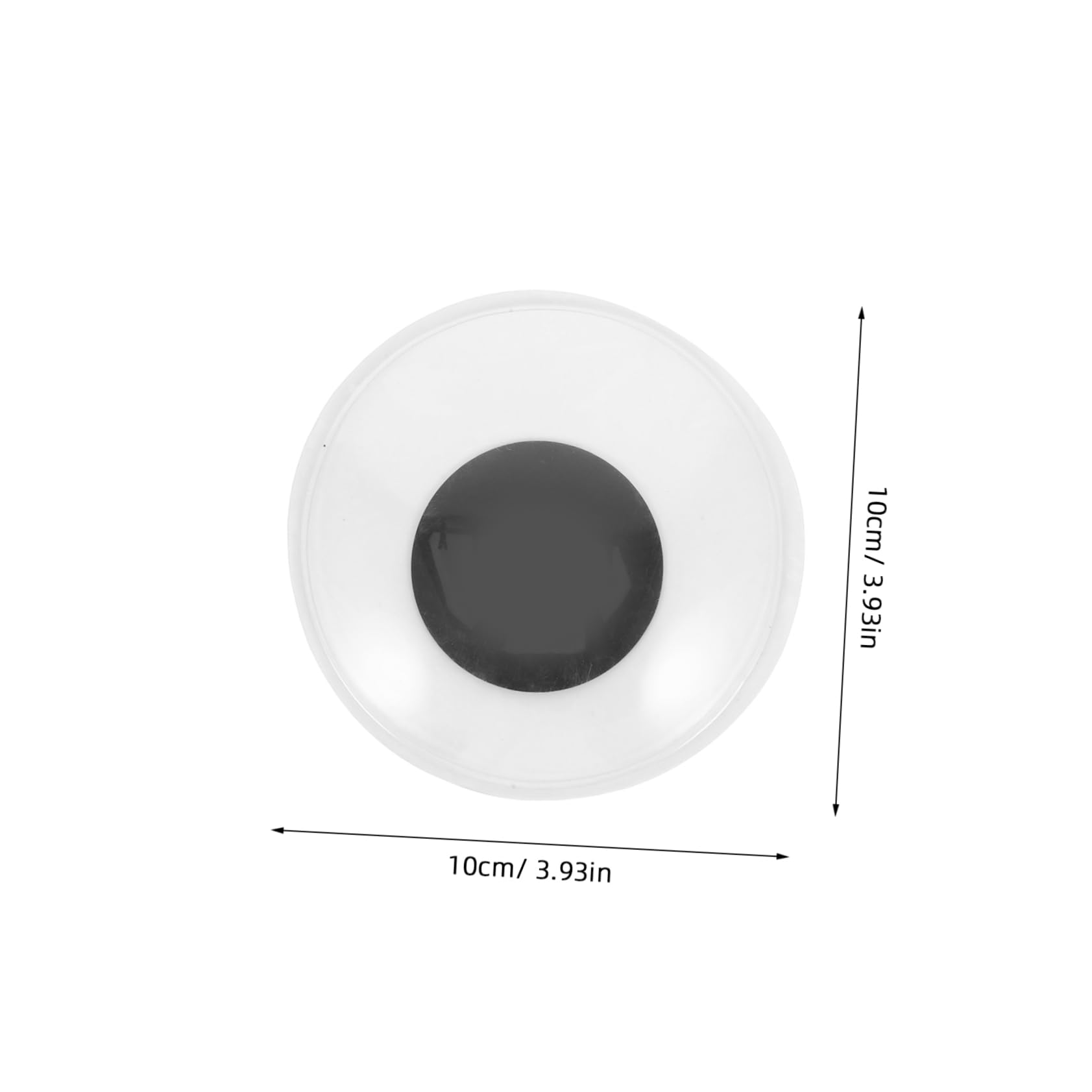 Angoily DIY Crafting Supplies 4pcs Large Movable Googly Eyes Self-Adhesive for Stuffed Animals Cards
