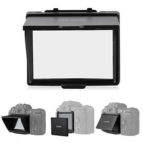 V BESTLIFE Profesional Parasol para Pantalla de Cmara, Protector de Pantalla LCD,Cubierta de la Sombrilla,Difusores, Filtros y Reflectores Viseras Material Plstico para Niko n D7500.