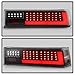 KEEKPO - For 1987-1993 Ford Mustang Upgraded version Black Full LED Tail Lights Brake Lamps w/LED Tube Set Left+Right