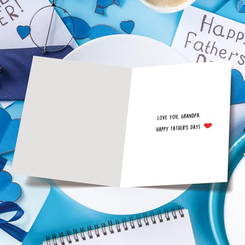 ICOOLYI Fathers Day Card for Grandpa, Grandpa Father's Day Card from Grandkids