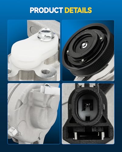 Image of PHILTOP 14044C Air Conditioner AC Compressor with Clutch for Honda Accord 2008-2012 2.4L,Crosstour 2012-2015 2.4L