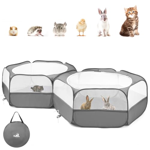 Image of Pawaboo Small Animals Playpen, Large Chick Brooder with Zipper Splicing