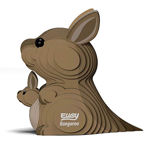 Eugy Kangaroo 3D Puzzle, 26 Piece Eco-Friendly Educational Learning Puzzles For Kids 6+ #TOP2