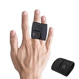 VHOPMORE Finger Splint Wraps Reusable Finger Buddy Tape Adjustable Finger Brace Trigger Finger Splints Mallet Finger Support Compression Finger Sleeves for Arthritis Pain Relief, Sport Injury - M