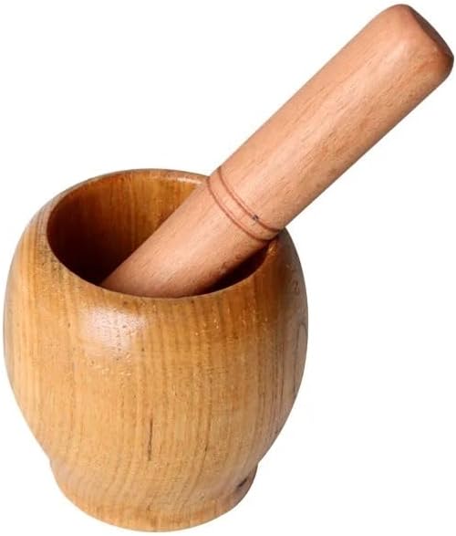 Pestle and Mortar Set Press Grinding Garlic Mincer Herb Spice Masher Grinder Chopped Graters